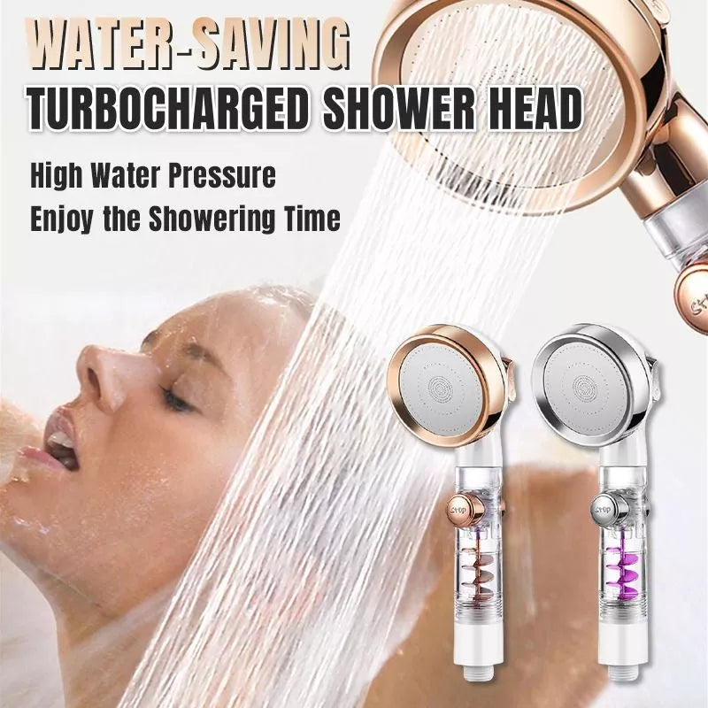 Water-saving Turbocharged Shower Head