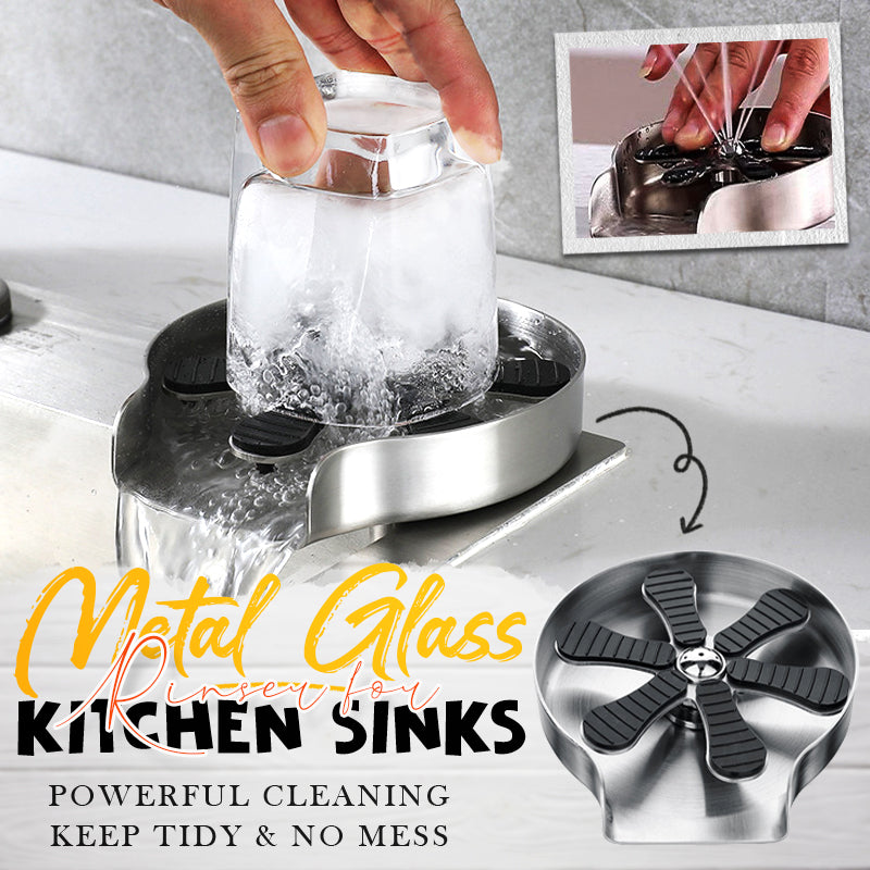 Metal Glass Rinser for Kitchen Sinks