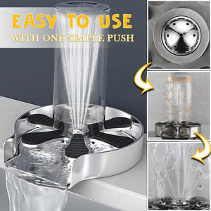 Metal Glass Rinser for Kitchen Sinks