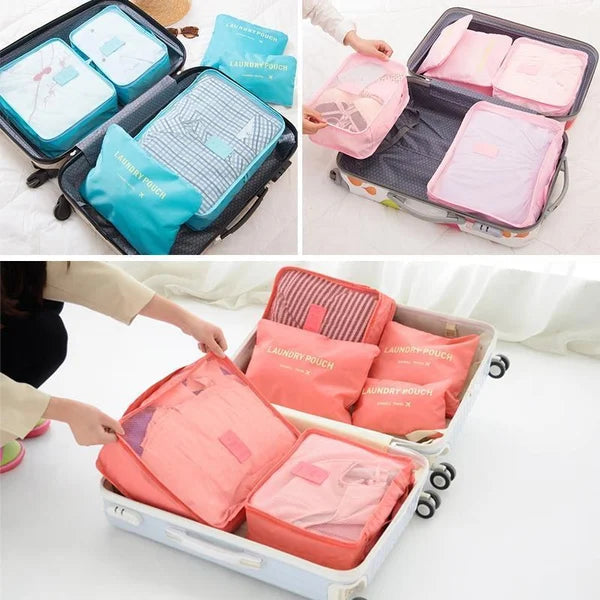 ✈6 pieces portable luggage packing cubes?Buy More Save More?