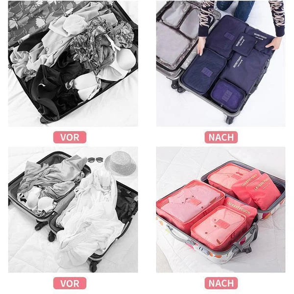 ✈6 pieces portable luggage packing cubes?Buy More Save More?