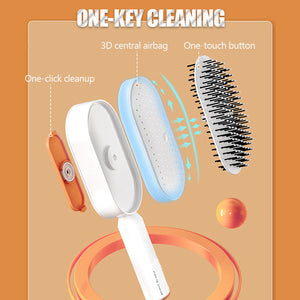 Self Cleaning Pressed Airbag Comb