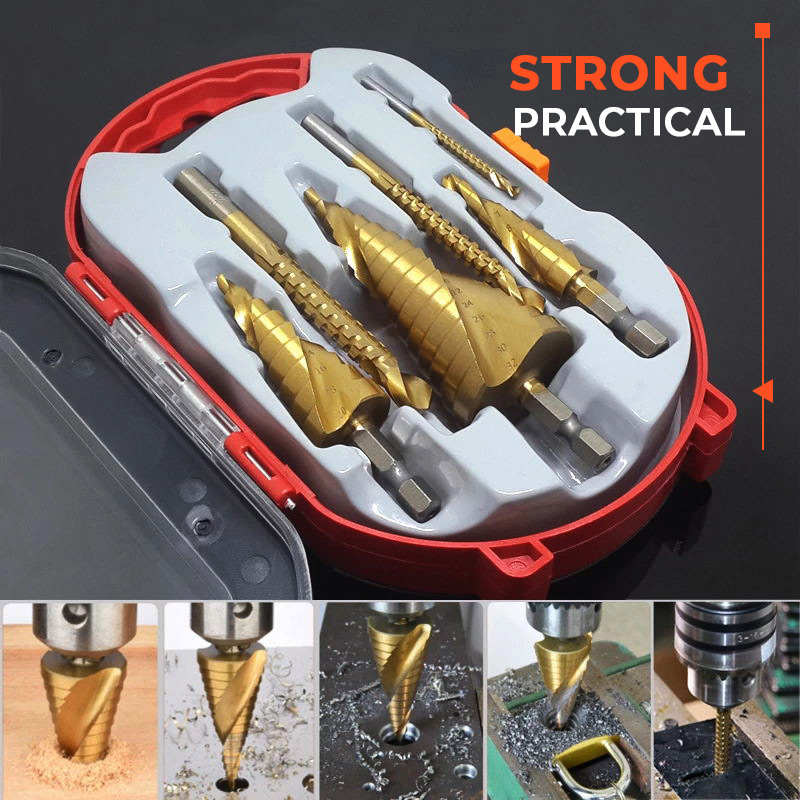 Titanium Plating Drill Bit Set（6pcs）