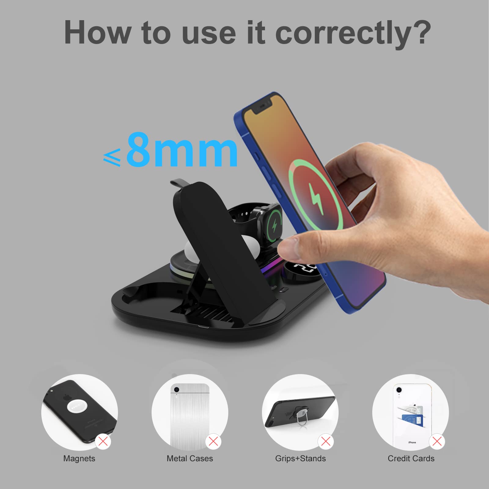 Four-In-One Multi-Function Wireless Charger