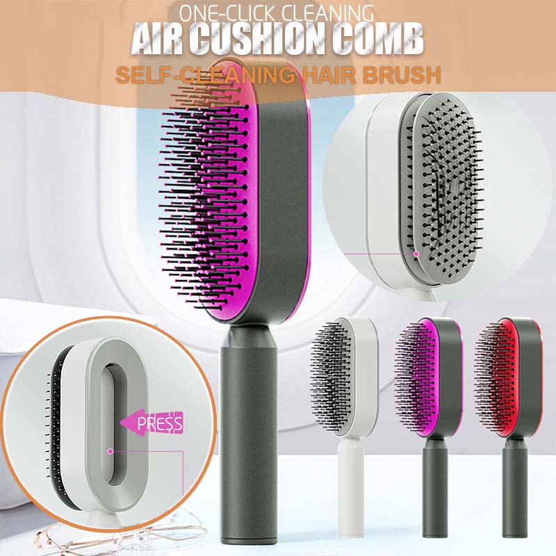 Self Cleaning Pressed Airbag Comb