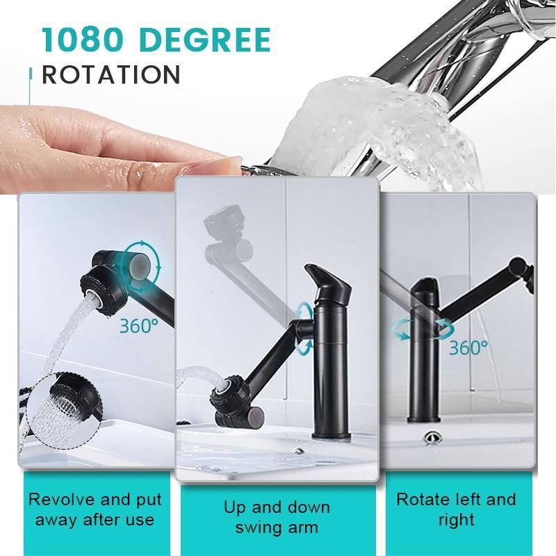 Universal 360-Degree Rotating Faucet