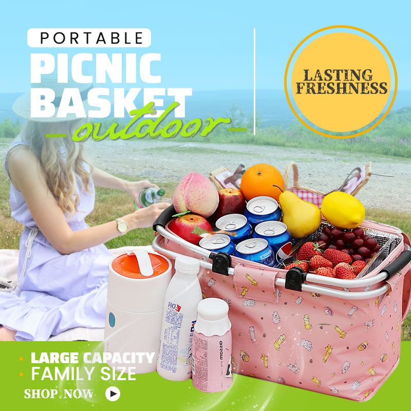 Portable Outdoor Picnic Basket