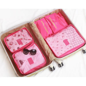 ✈6 pieces portable luggage packing cubes?Buy More Save More?