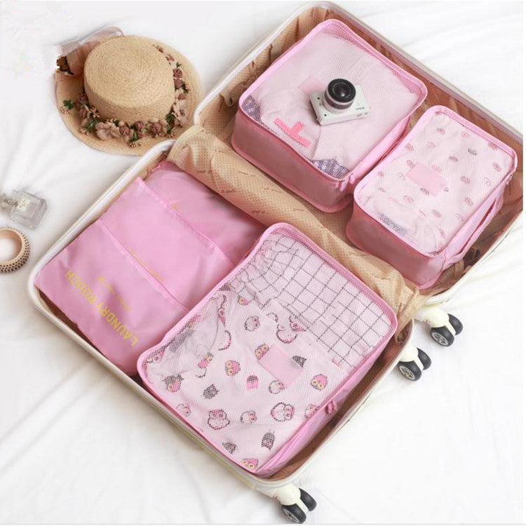 ✈6 pieces portable luggage packing cubes?Buy More Save More?